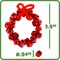 Christmas Crafts - Create Your Own Jingle Bell Wreath Ornaments - Set of 4 - DIY Ornaments for Kids - Christmas Tree Decoration - All Materials Included